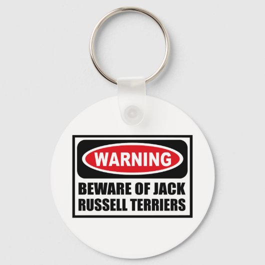 WAARSCHUWING VAN HET Sleutelhanger JACK RUSSELL TE (Voorkant)