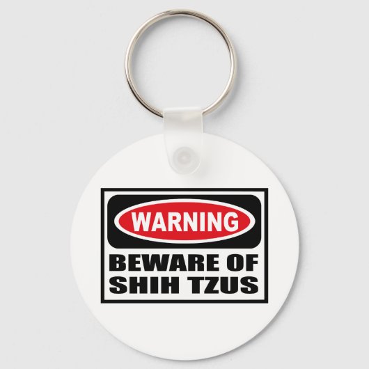 WAARSCHUWING VAN HET Sleutelhanger SHIH TZUS (Voorkant)