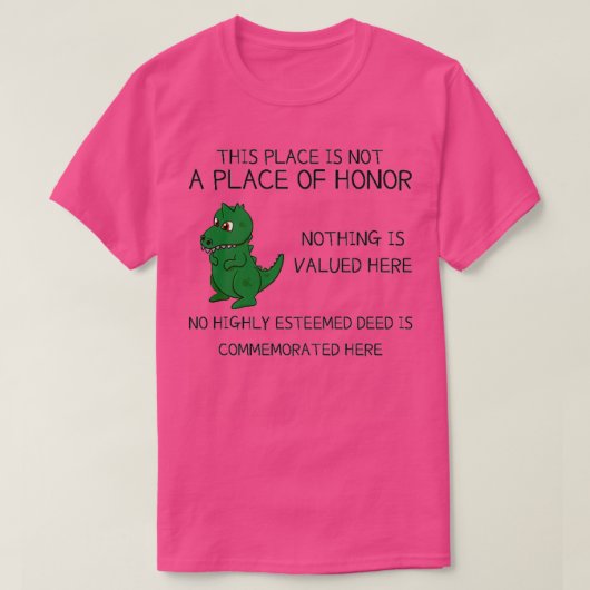 Waarschuwing van kernafval t-shirt (Design voorkant)