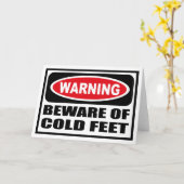 WAARSCHUWING VAN KOUD Wenskaart Kaart (Gele Bloem)