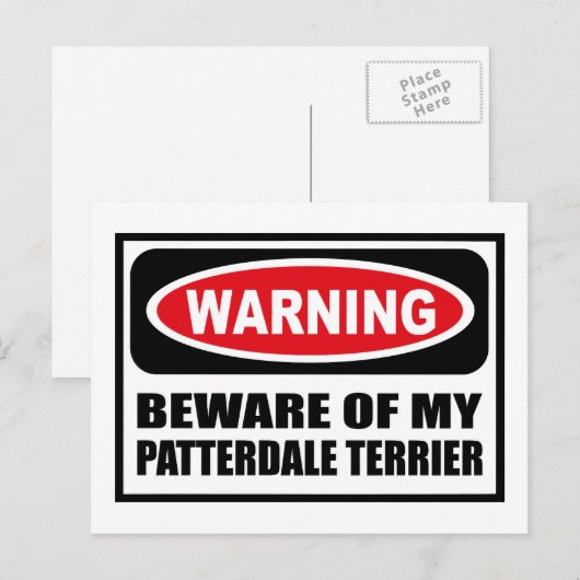 WAARSCHUWING VAN MIJN Briefkaart VAN DE PATTERDALE (Voorkant / Achterkant)