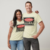 WAARSCHUWING VAN MIJN SCHNOODLE Mannen T-Shirt (Unisex)