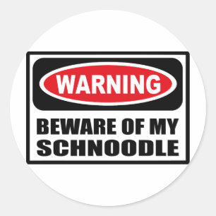 WAARSCHUWING VAN MIJN SCHNOODLE Sticker