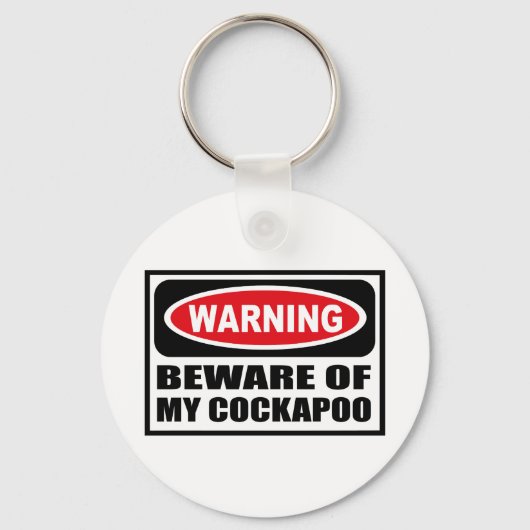 WAARSCHUWING VAN MIJN Sleutelhanger COCKAPOO (Voorkant)