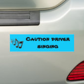 Waarschuwing van treinbestuurders bumpersticker (Op auto)