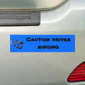 Waarschuwing van treinbestuurders bumpersticker (Op auto)