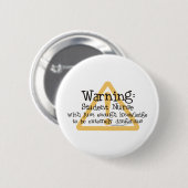 Waarschuwing van verpleegster ronde button 5,7 cm (Voorkant /achterkant)
