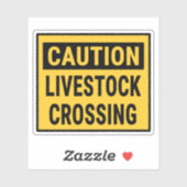 Waarschuwing Veeverkeer Sticker (Vel)