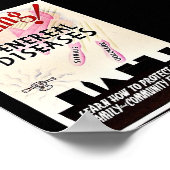 Waarschuwing Venereïde aandoeningen Poster (Hoek)