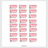 WAARSCHUWING VERBORGEN LUCHT LABEL (Vel)