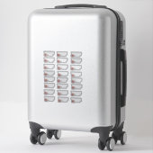 WAARSCHUWING VERBORGEN LUCHT LABEL STICKER (Koffer)