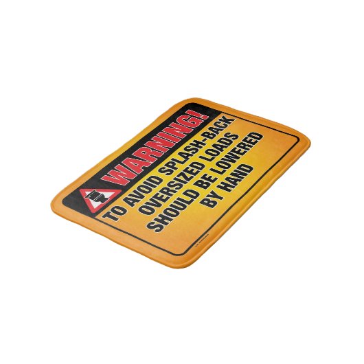 WAARSCHUWING - Vermijd spiegel-backkatheter Badmat (Gekanteld)