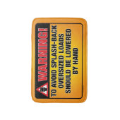 WAARSCHUWING - Vermijd spiegel-backkatheter Badmat (Voorkant Verticaal)