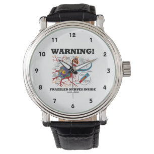 Waarschuwing! Verplette zenuwen in neonsynaps Horloge