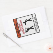 Waarschuwing: vertel me niet hoe ik mijn werk moet rechthoekige sticker (Envelop)