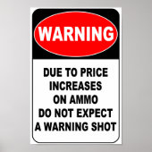 Waarschuwing verzonden poster (Voorkant)