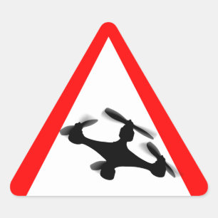 Waarschuwing Vlieggebied drone Sticker