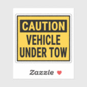 Waarschuwing voertuig onder sleeptouw sticker (Vel)