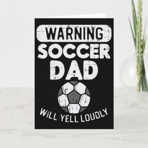 Waarschuwing Voetbalvader Schreeuwt Hard Grappig F Kaart