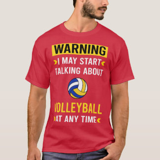 Waarschuwing Volleybal T-shirt