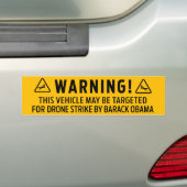 Waarschuwing voor aantekeningen bumpersticker (Op auto)