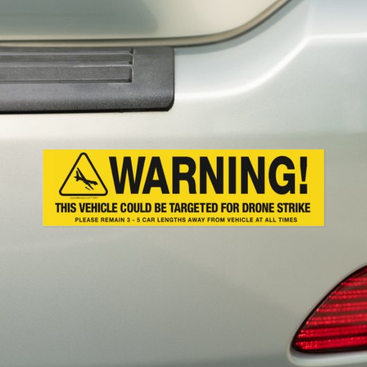 Waarschuwing voor aantekeningen bumpersticker (Op auto)