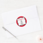 Waarschuwing voor allergie ronde sticker (Envelop)