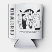 Waarschuwing voor beste man naar Bridegroom Blikjeskoeler (Voorkant)