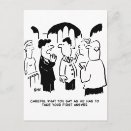 Waarschuwing voor beste man naar Bridegroom Briefkaart