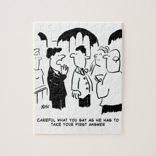 Waarschuwing voor beste man naar Bridegroom Legpuzzel (Verticaal)