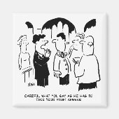 Waarschuwing voor beste man naar Bridegroom Magneet (Voorkant)