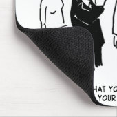 Waarschuwing voor beste man naar Bridegroom Muismat (Hoek)