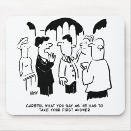 Waarschuwing voor beste man naar Bridegroom Muismat