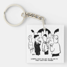 Waarschuwing voor beste man naar Bridegroom Sleutelhanger