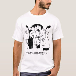 Waarschuwing voor beste man naar Bridegroom T-shirt