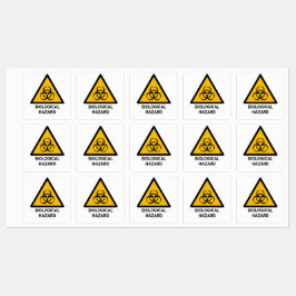 WAARSCHUWING VOOR BIOLOGISCH GEVAAR, Symbool VOOR Labels