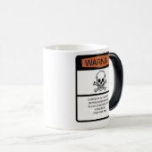 Waarschuwing voor diwaterstofmonoxide magische mok (Voorkant rechts)