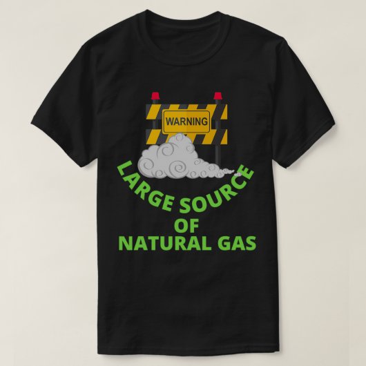 waarschuwing voor een grote aardgasbron 24 t-shirt (Design voorkant)