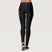 Waarschuwing voor Faith Pink Flower Breast Cancer Leggings (Achterkant)