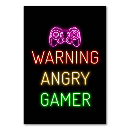 Waarschuwing voor games kaart (Voorkant)