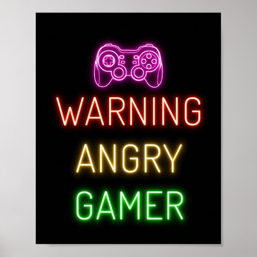 Waarschuwing voor games poster (Voorkant)