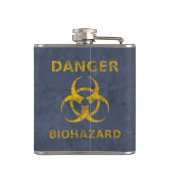 Waarschuwing voor gevaar bij blootstelling heupfles (Achterkant)