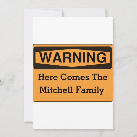 Waarschuwing voor gezinshereniging binnen de famil kaart (Voorkant)