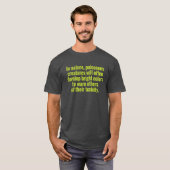 Waarschuwing voor giftige mensen t-shirt (Voorkant volledig)