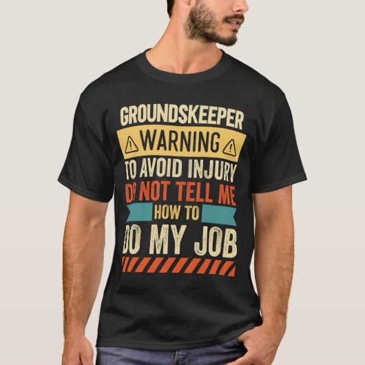 Waarschuwing voor grondbezitters t-shirt (Voorkant)