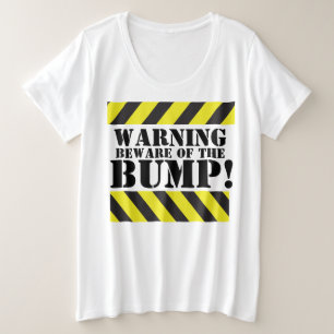 Waarschuwing voor het kraamt-shirt met kraambed grote maat t-shirt