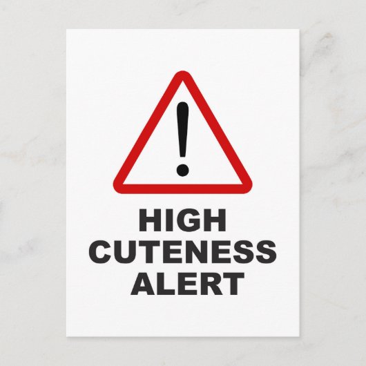 Waarschuwing voor hoge coupes briefkaart (Voorkant)