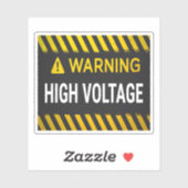 Waarschuwing voor hoge spanning sticker (Vel)