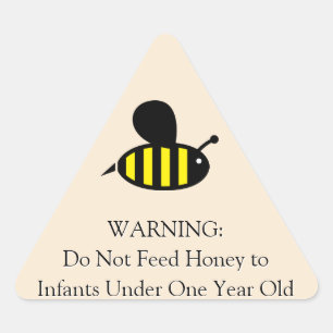 Waarschuwing voor honingbijen Baby Goldenrod Sticker