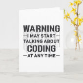 Waarschuwing voor medische codeerapparaten Ik kan  Kaart (Gele Bloem)